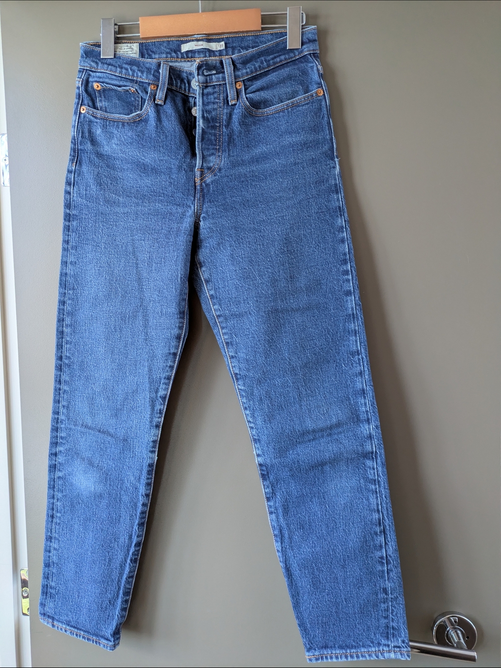 Levi's Wedgie 27 Ankle Classic High-Rise Blue Women’s Jeans